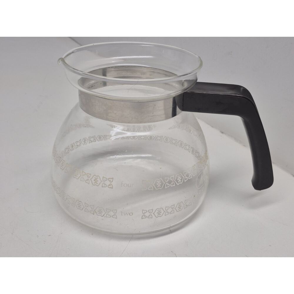 Vintage Melitta Corning Glass Replacement Coffee Pot Carafe 6 cup